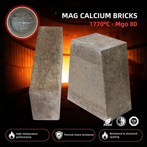Mag-calciumstenen voor de productie van staal op hoge temperatuur-